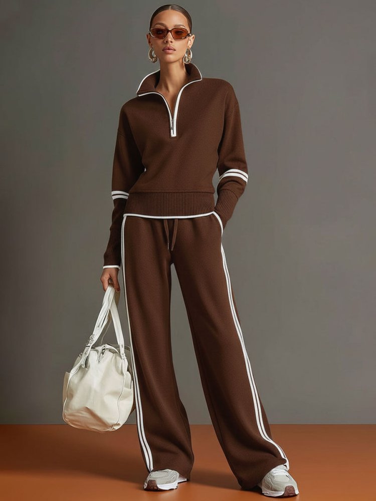 Allegra | Lounge Set Eleganter Stil Komfortabel Weite Hose Oversize 0