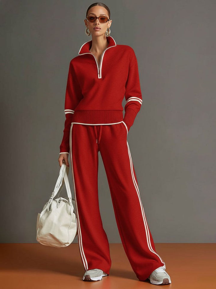 Allegra | Lounge Set Eleganter Stil Komfortabel Weite Hose Oversize 2
