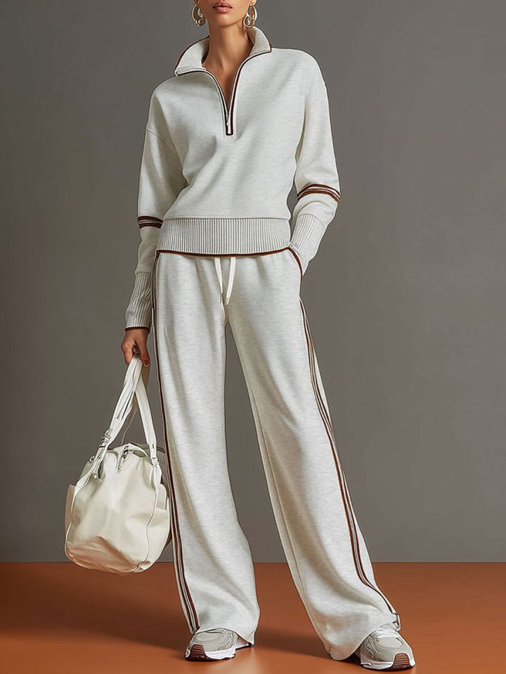 Allegra | Lounge Set Eleganter Stil Komfortabel Weite Hose Oversize 7