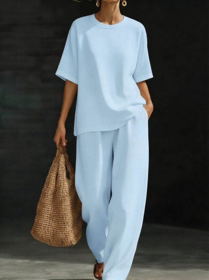Alyssa | Bequemes & Stilvolles Zweiteiler Set Damen – Oversized, Luftig & Elegant 1
