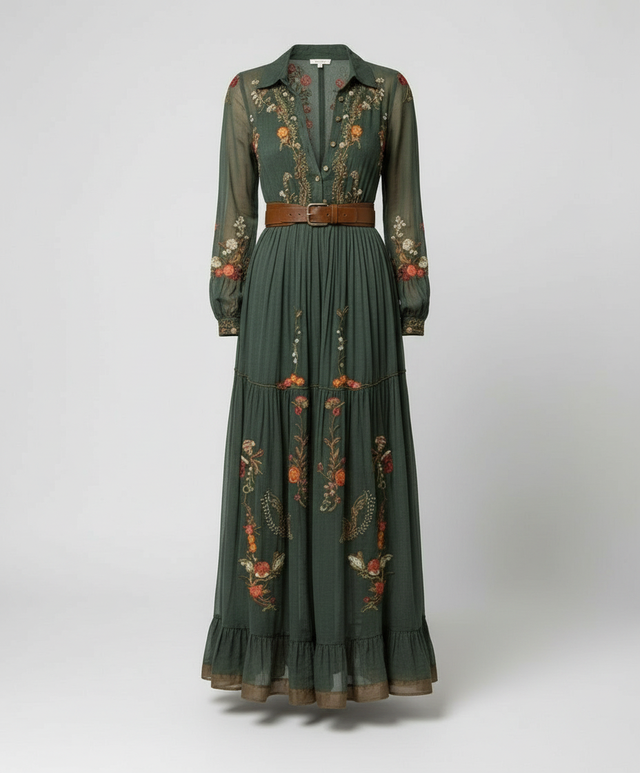 Amara | Elegantes, Fließendes &amp; Vielseitiges Damen-Maxikleid im Boho-Stil 1