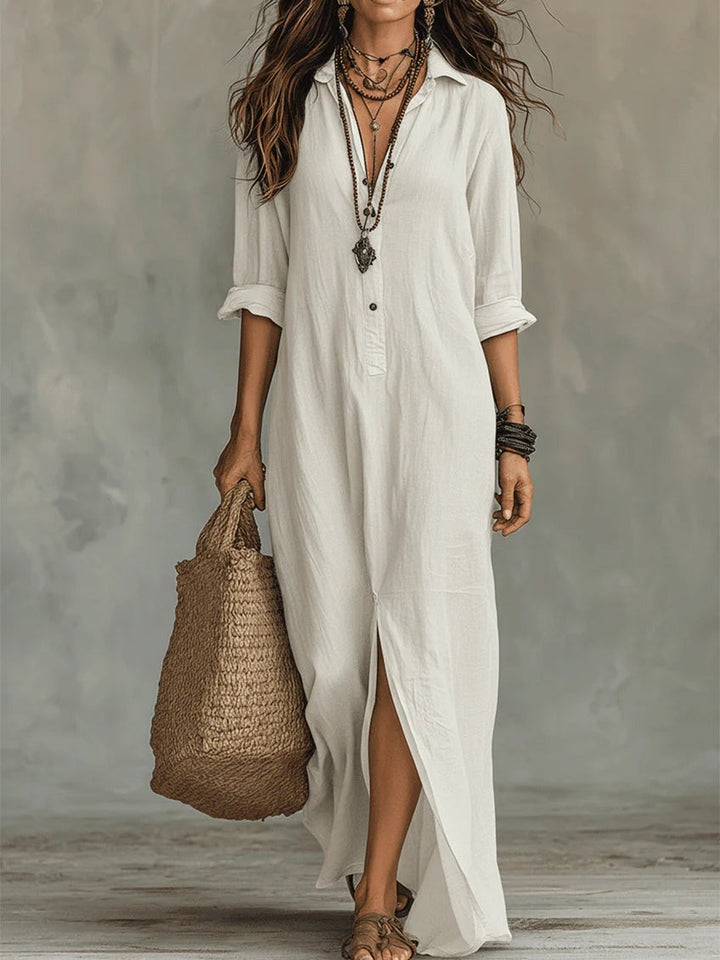 Amara | Maxikleid Sommer Langes Kleid Locker Fließend Elegant 1