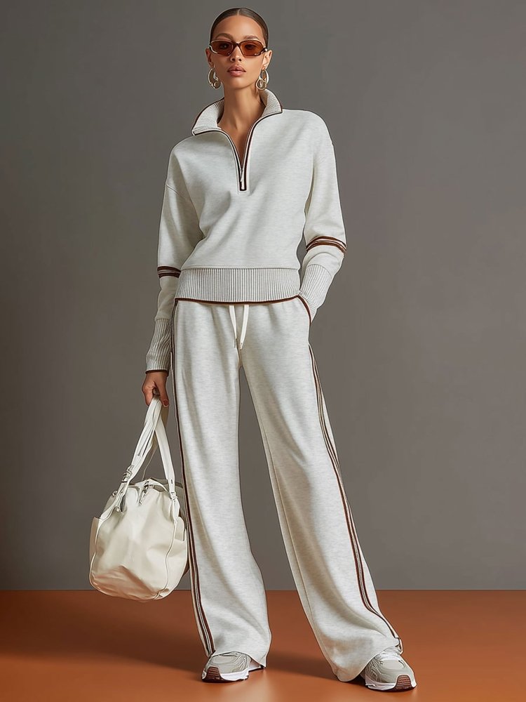 Amelia | Damen Anzug Set Elegant Weit Geschnitten Bequem Casual 1