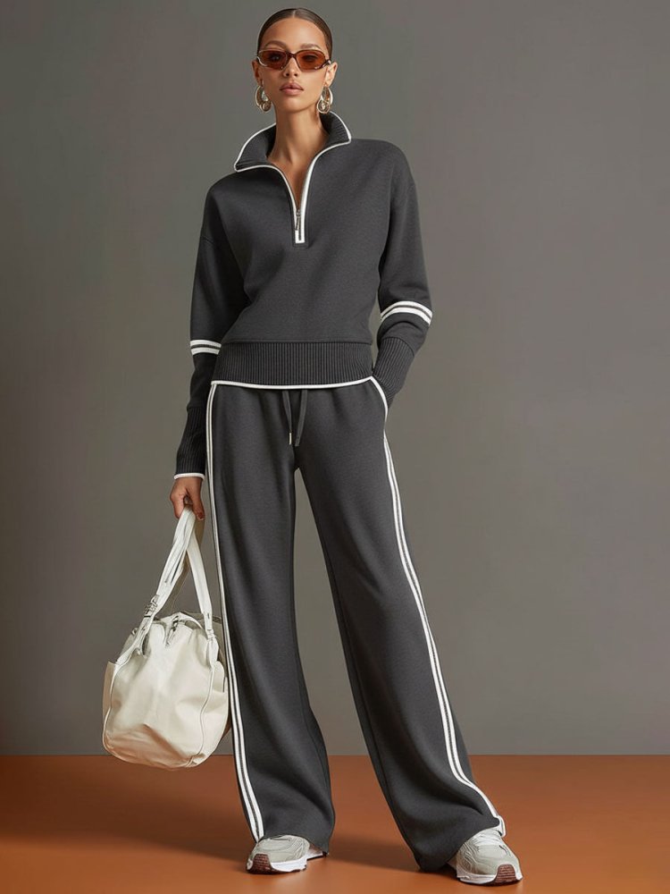 Amelia | Damen Anzug Set Elegant Weit Geschnitten Bequem Casual 3
