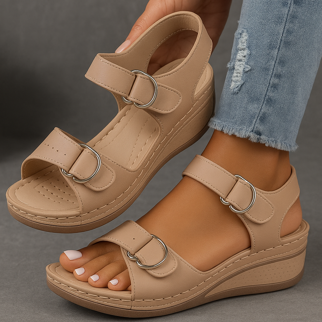 Amelia | Elegante und stilvolle Keilabsatz Sandalen 4