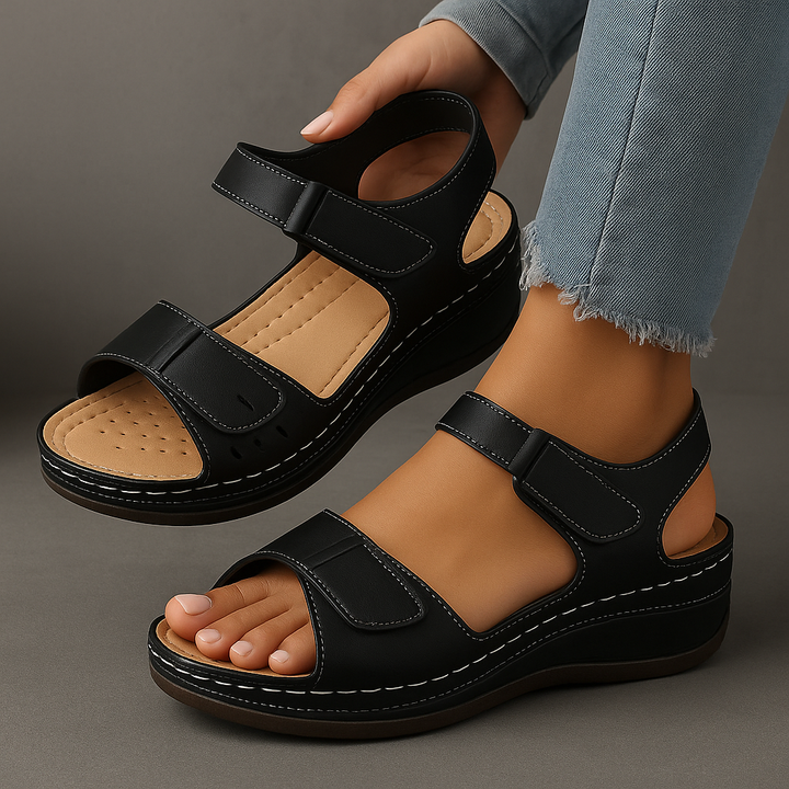 Amelia | Elegante und stilvolle Keilabsatz Sandalen 9