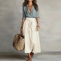 Clara | Comfortable and elegant two-piece skirt set for every day