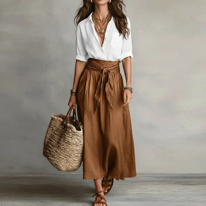Amelia | Elegantes, Bequemes Oberteil und Rock Set für Alltag und Freizeit 1
