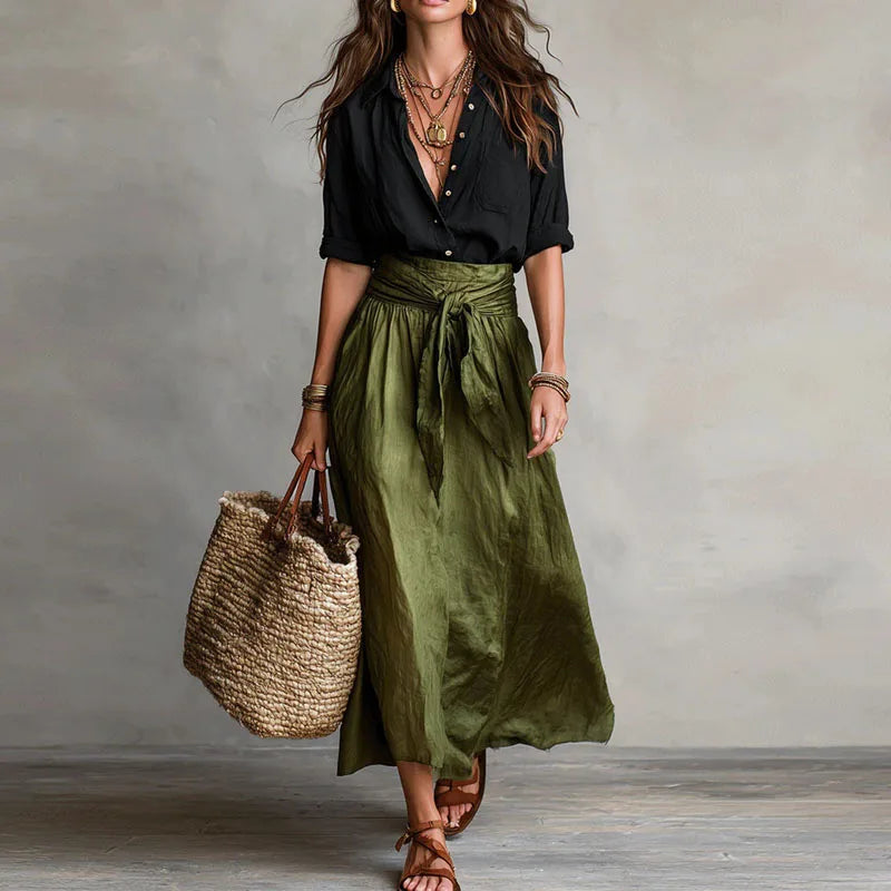 Amelia | Elegantes, Bequemes Oberteil und Rock Set für Alltag und Freizeit 3