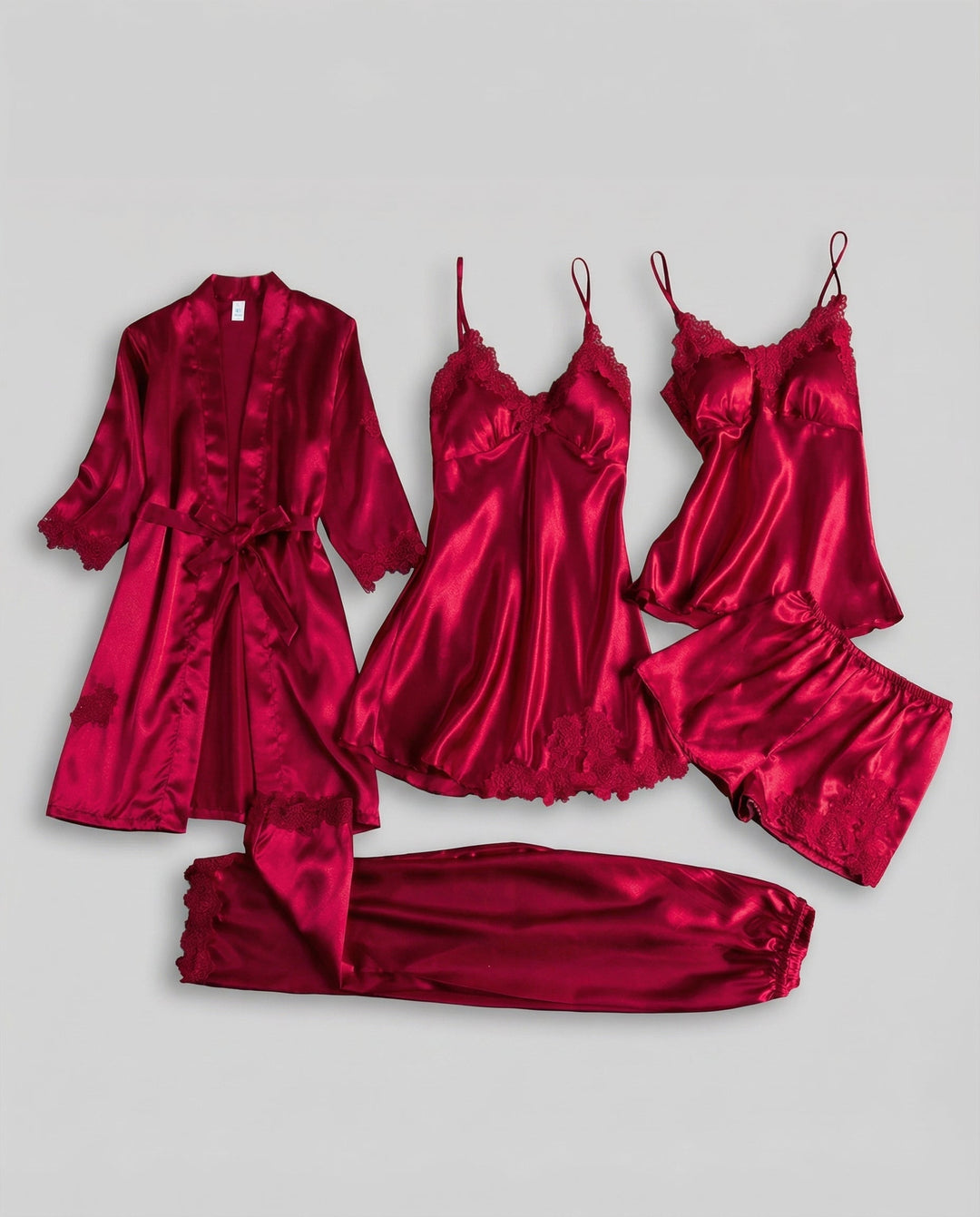 Amelia | Elegantes, Weiches &amp; Bequemes Damen-Seiden-Pyjama-Set 4