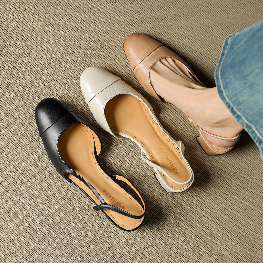 Amelie | Elegante Damen Pumps aus Echtleder mit Blockabsatz und Komfort-Fußbett 5