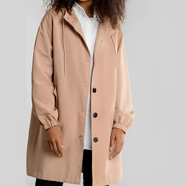 Amelie | Wasserdichte & Leichte Damen Regenjacke mit Kapuze 2