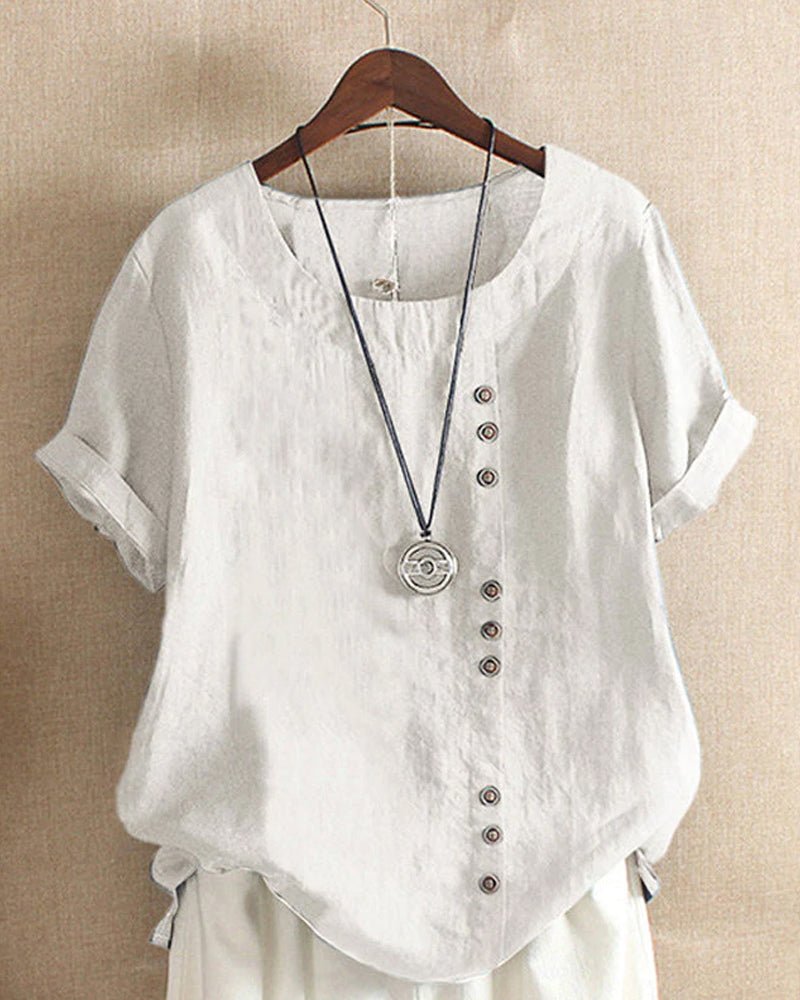 Amelie | Zeitloses und Elegantes Damen Leinenoberteil 1