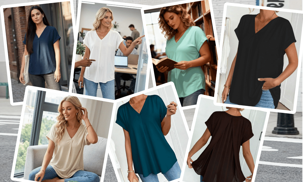 Amina | Atmungsaktives, Elegantes Damen T-Shirt – Komfortables & Schlankmachendes Design 7