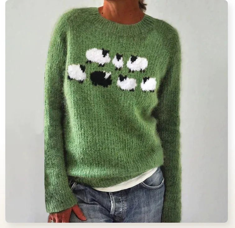 Aria | Damen-Strickpullover im Retro-Streifen-Design mit lockerer Passform 5