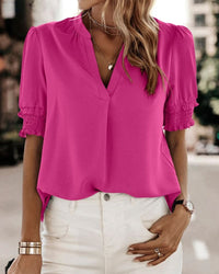 Isabella | Charming blouse with puff sleeves