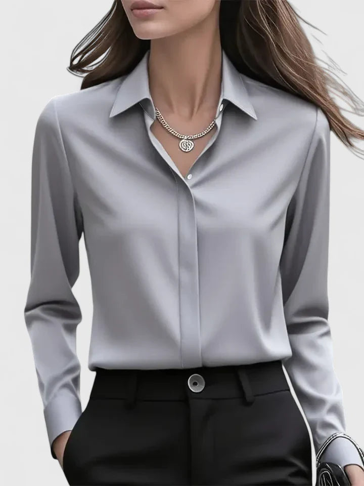 Aria | Elegantes, Minimalistisches Weißes Damen Hemd für Jede Gelegenheit 7