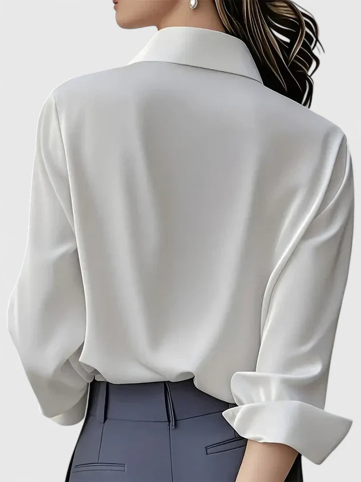 Aria | Elegantes, Minimalistisches Weißes Damen Hemd für Jede Gelegenheit 8