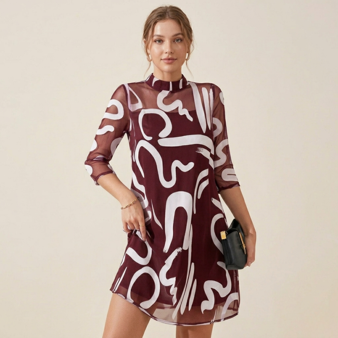 Aria | Komfortables und zeitloses Kleid mit Print 1