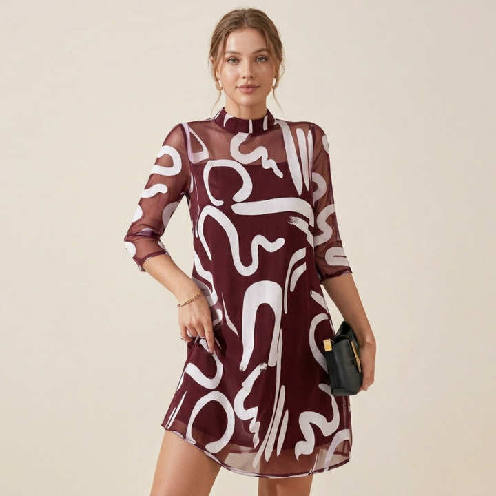 Aria | Komfortables und zeitloses Kleid mit Print 1