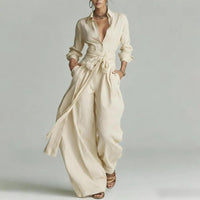 Ella | Stylish two-piece pants set with wide legs