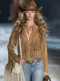 Greta | Authentic and fashionable western shirt with fringes
