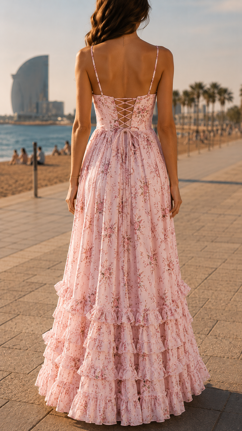 Aurelia | Elegantes Maxikleid mit Blumendruck und Schlitz für besondere Anlässe 6