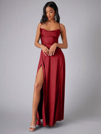 Isabella | Elegant maxi dress made from premium silk blend