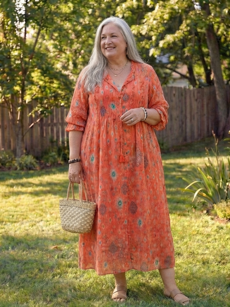 Ava | Elegantes, Blumenmuster Maxikleid – Perfekt für den Sommer und Lange Kleider Damen 3