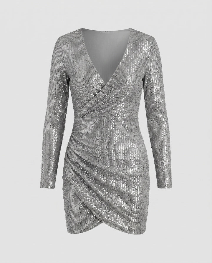 Aveline | Wickelkleid Festlich Elegant Figurbetont Damen Modern 0