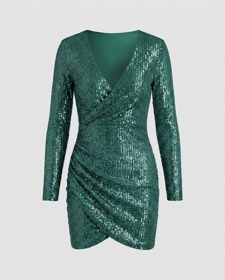Aveline | Wickelkleid Festlich Elegant Figurbetont Damen Modern 9