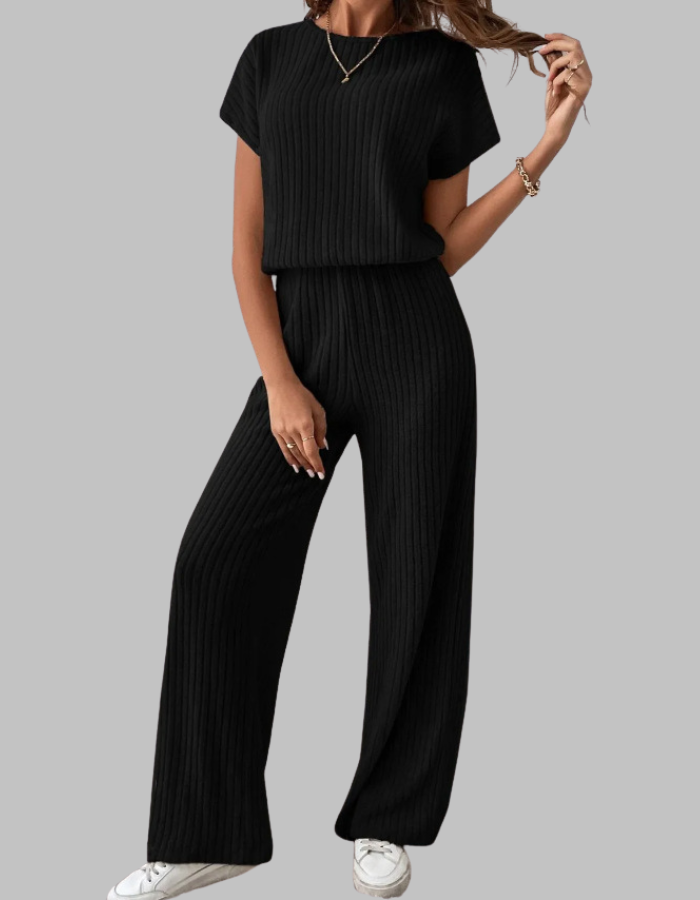 Bara | Elegantes, Bequemes & Modernes Zweiteiliges Set mit Weitem Bein 0