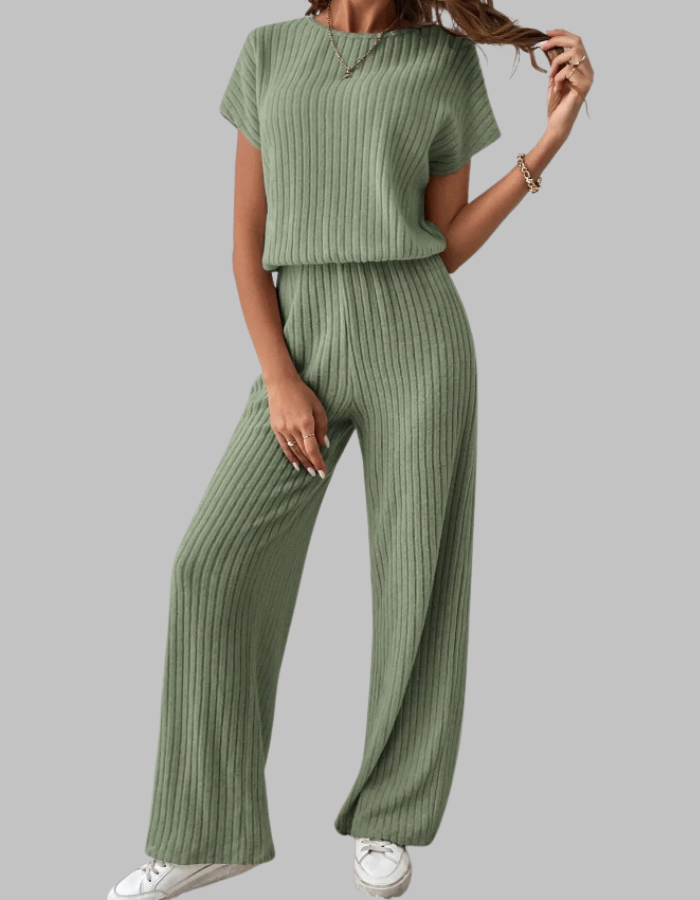 Bara | Elegantes, Bequemes & Modernes Zweiteiliges Set mit Weitem Bein 6