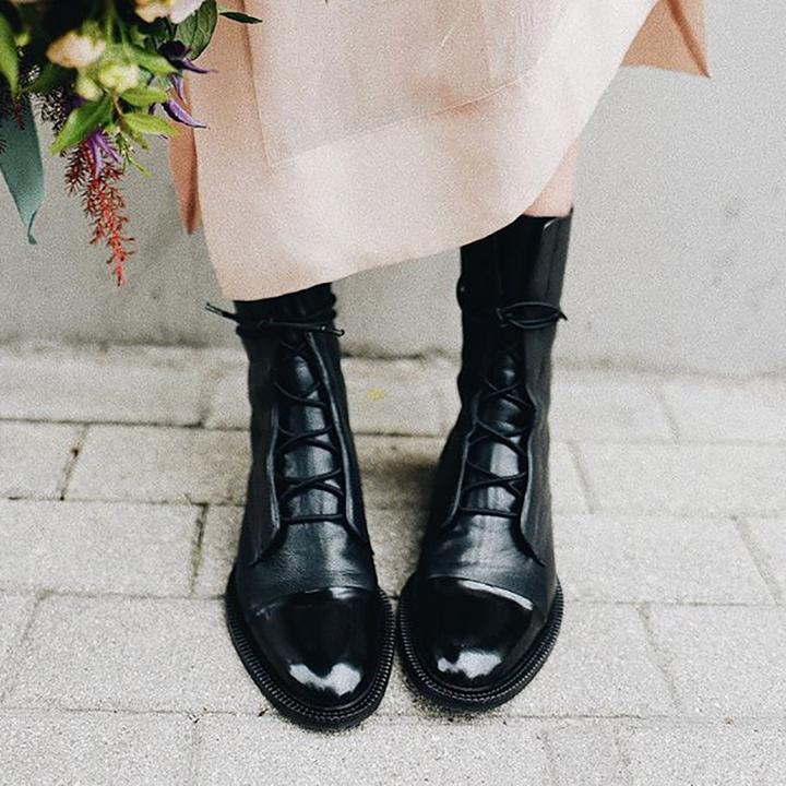 Birgit | Premium-Luxus-Lederstiefel mit konturierter Oberfläche 6