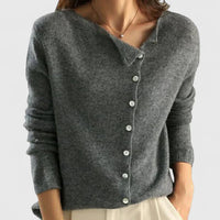 Laura | Elegante Strickjacke Mit Knopfleiste Für Damen