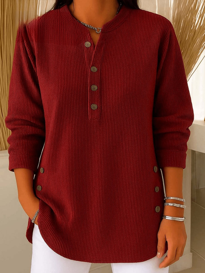 Camila | Bequemes und warmes, langes Henley-Ripptop 1