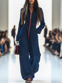 Marina | Modern and Stylish Denim-Look Jumpsuit for Women