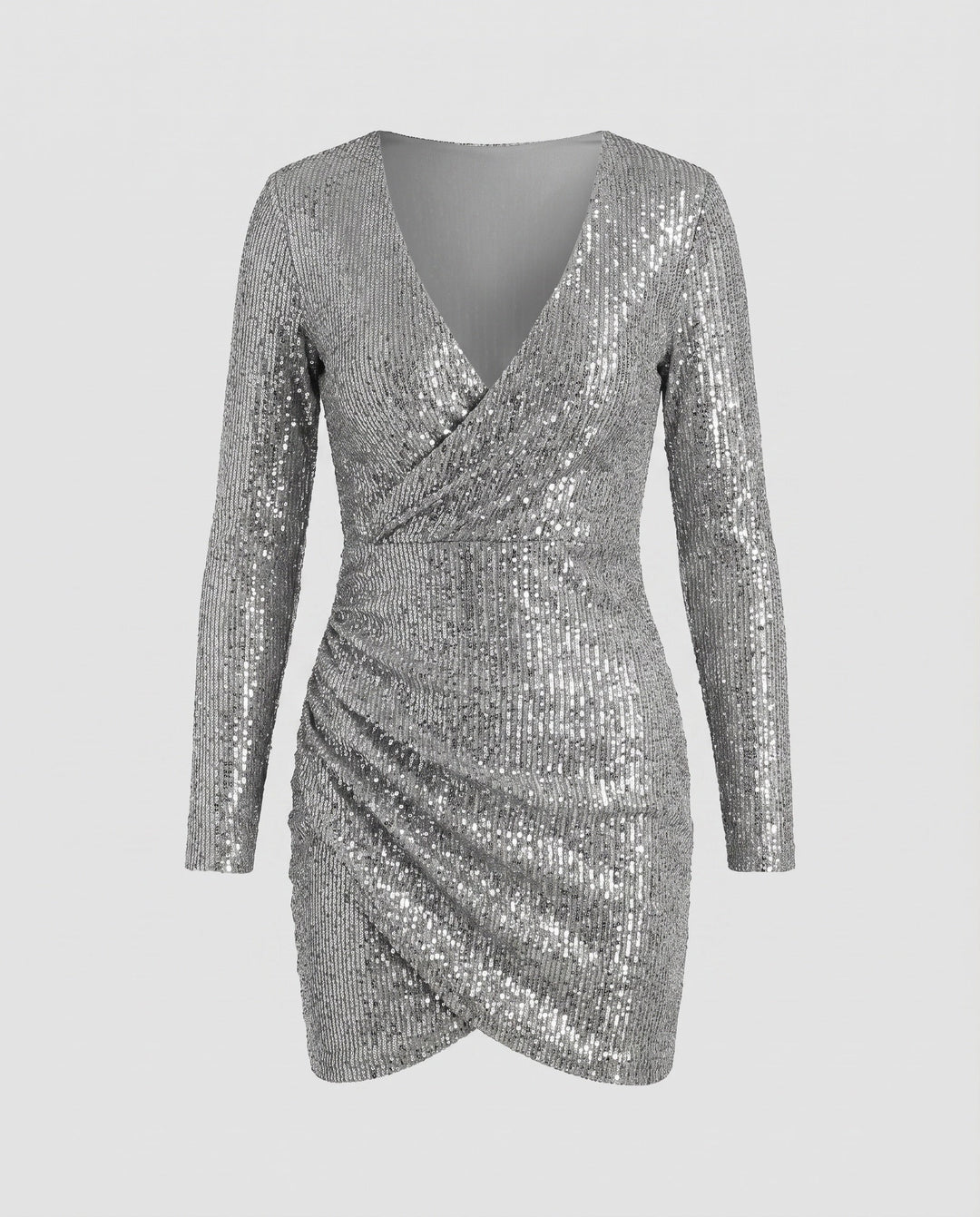 Celeste | Bodycon-Kleid mit V-Ausschnitt und Rüschen für den Abschlussball 0