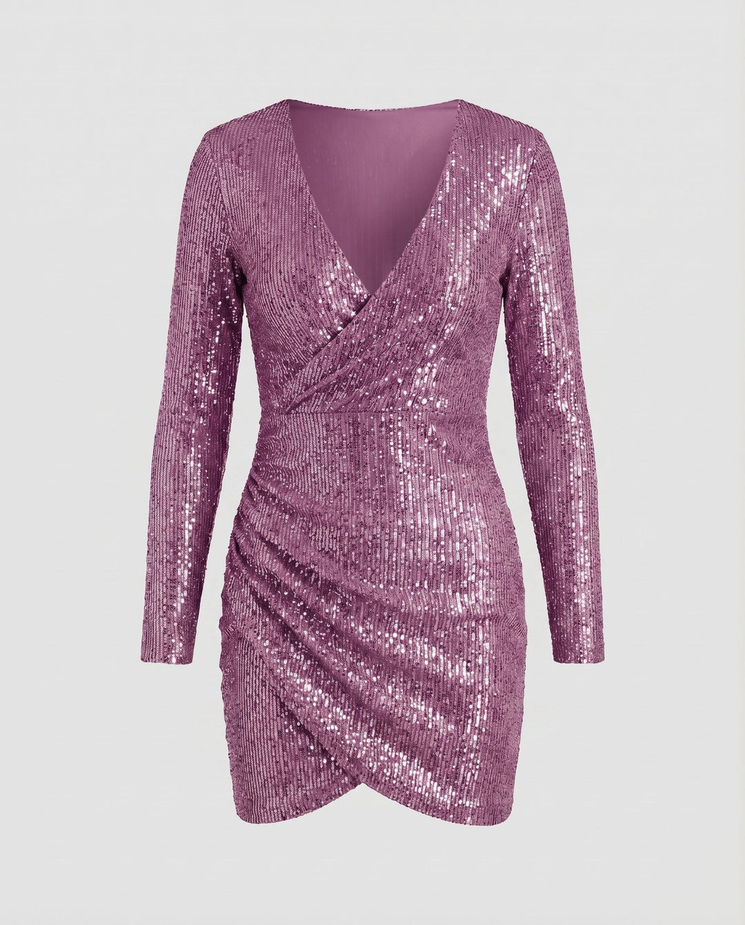 Celeste | Bodycon-Kleid mit V-Ausschnitt und Rüschen für den Abschlussball 8