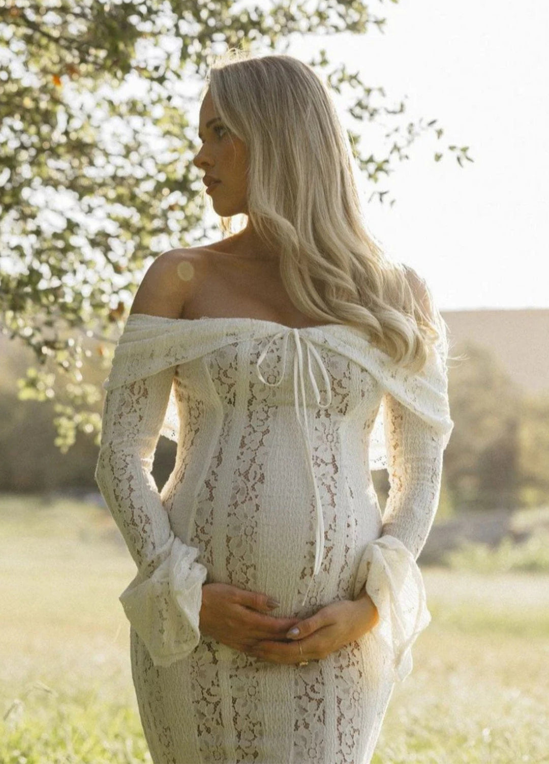 Celeste | Elegantes Spitzen-Maxikleid für Damen 4