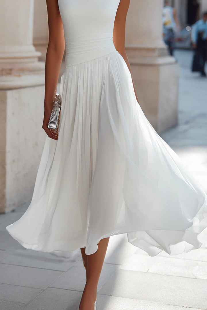 Celeste | Elegantes, Fließendes & Plissiertes Damenkleid – Perfekt als Kleid für Hochzeitsgast 3