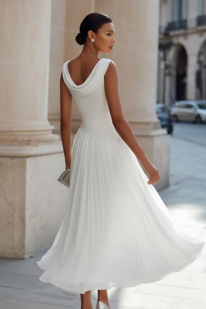 Celeste | Elegantes, Fließendes & Plissiertes Damenkleid – Perfekt als Kleid für Hochzeitsgast 4