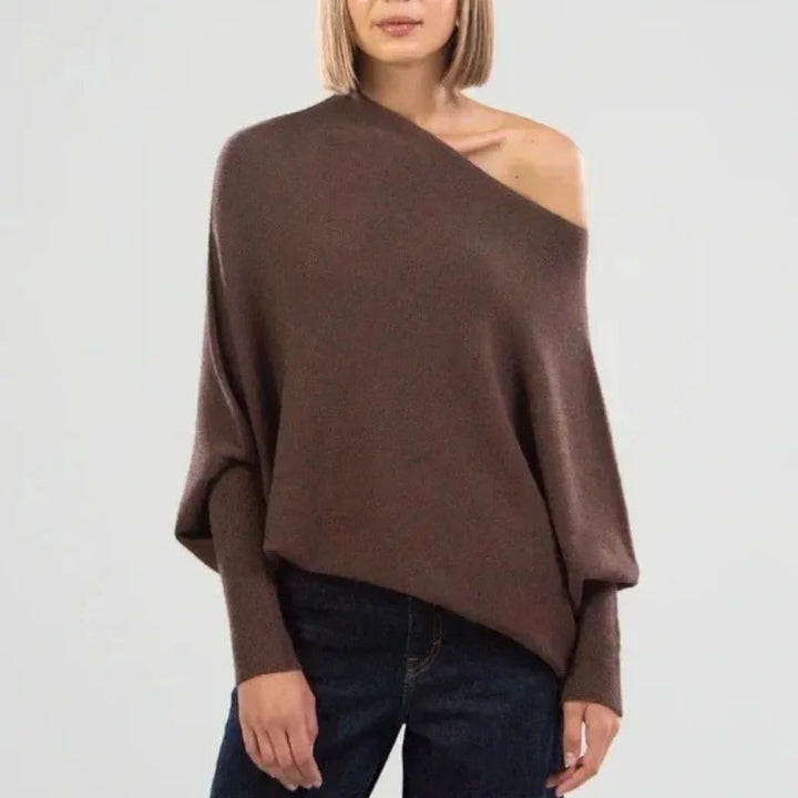 Celestina | Eleganter, Bequemer &amp; Vielseitiger Schulterfreier Damenpullover 10