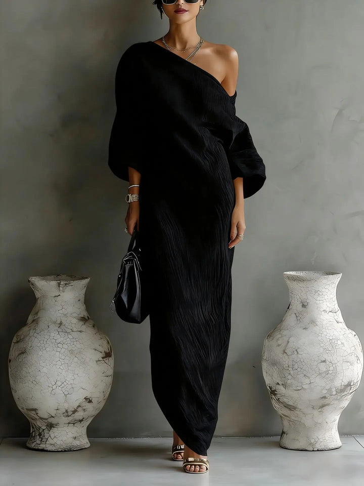 Celia | Elegantes, Asymmetrisches &amp; Fließendes One-Shoulder-Maxikleid 6