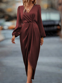 Karolin | Elegant and Stylish Midi Wrap Dress