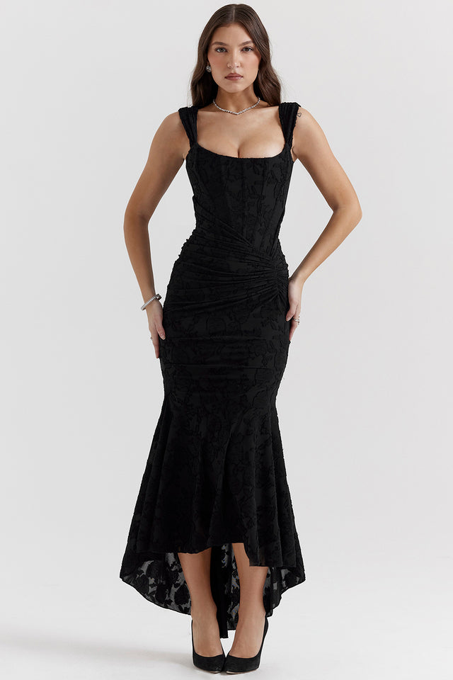 Celina | Abendkleid Abendkleider Lang Elegant Ärmellos Figurbetont 9