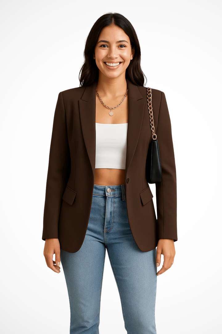 Celine | Eleganter, Maßgeschneiderter Schwarzer Damen Blazer – Perfekt für Beruf und Freizeit 3