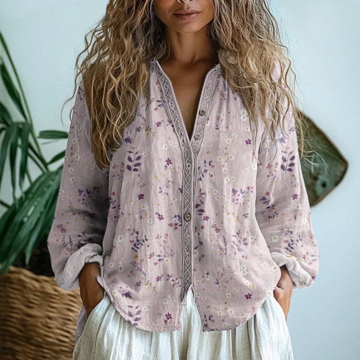 Chloe | Luftige und atmungsaktive Leinenbluse im Boho-Stil 1