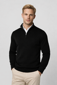 Oliver | Modern Half-Zip Knit Sweater for Men