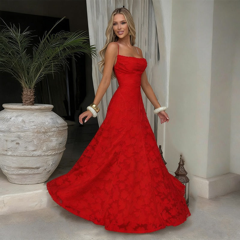 Cimara | Elegantes Figurbetont Maxi Kleid mit Spitzen-Details 10